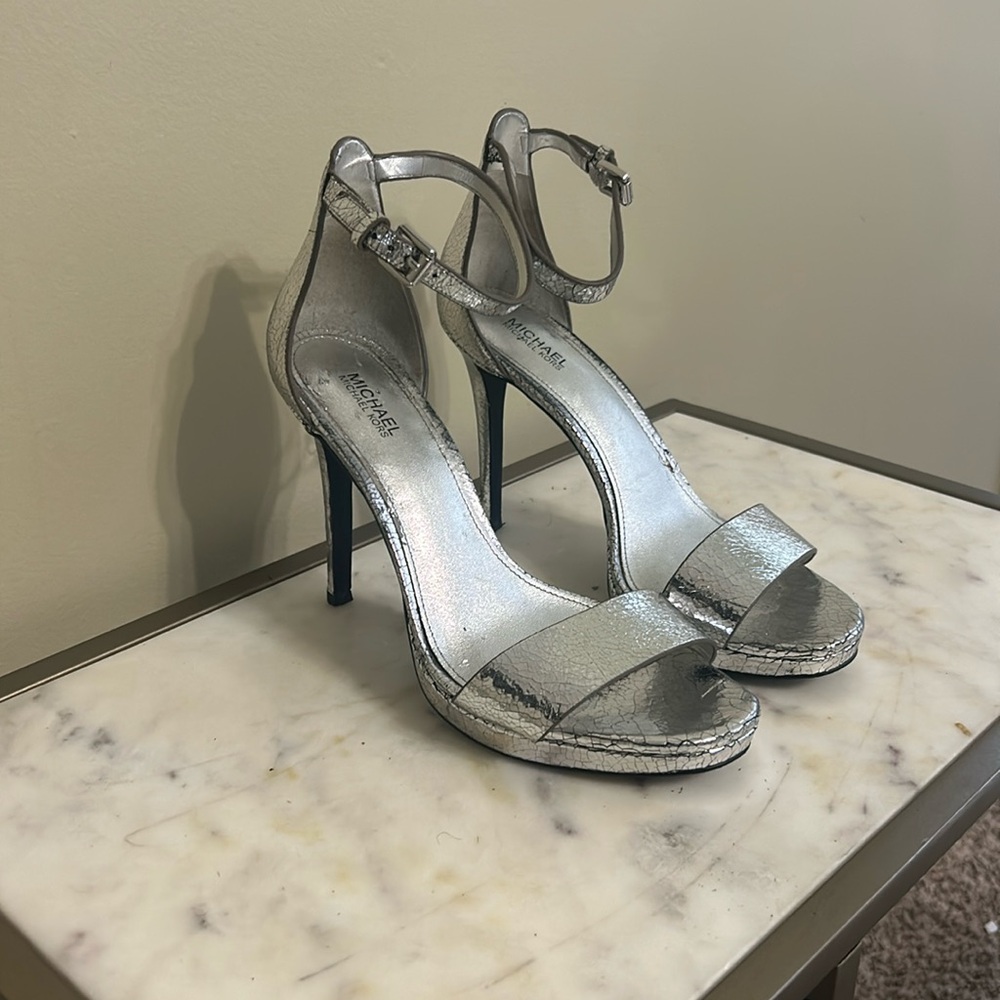 Women’s Michael Kors Silver Heel